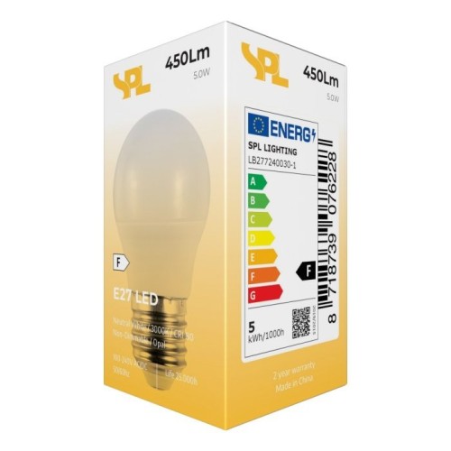 Lampadina LED Sfera E27 5W Tensione... Lampadina LED Sfera E27 5W Tensione...