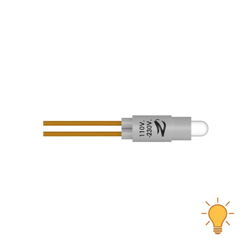 Spie Luminose LED Colorate Ø8.5mm con Filo 15 cm per Interruttori 110–230V | ZIPPO