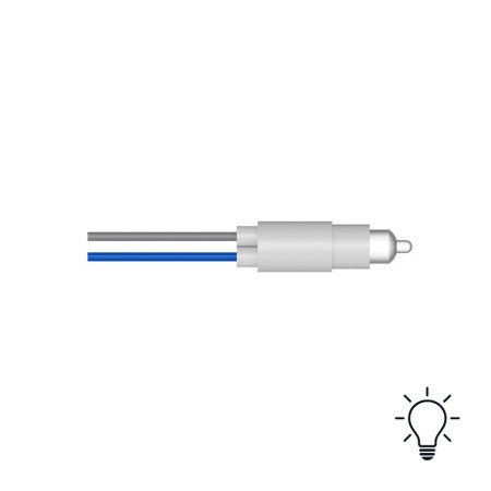 Spia Luminosa a Scarica Neon 220V Ø8.5mm con Cavo 20cm