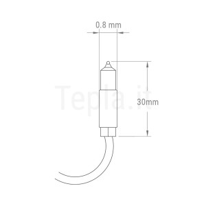 Spia Luminosa a Scarica Neon 220V Ø8.5mm con Cavo 20cm 2