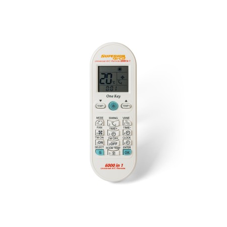 Telecomando universale climatizzatore AirCo 6000 in 1 con Display Retroilluminato | Superior SUPCU003