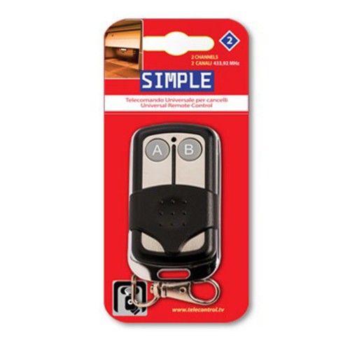 Telecomando universale 2 tasti cancelli 433.92 MHz autoapprendente Superior SUPRF001