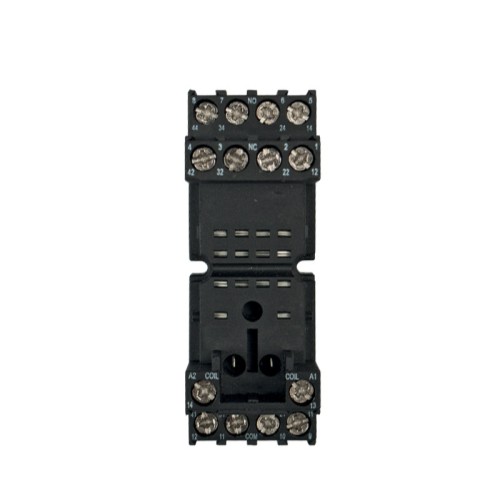 Base universale ELMARK RT704-B per tutti relè ELM-55.04 4NO+4NC 14 terminali DIN rail automazione industriale