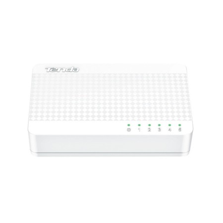 Switch Ethernet 5 Porte Fast 10/100 Mbps Plug&Play Desktop Bianco | TENDA S105