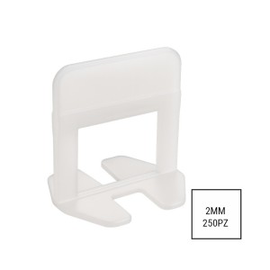 Distanziatore livellante 2 mm bianco per piastrelle in PE-HD Made in Italy