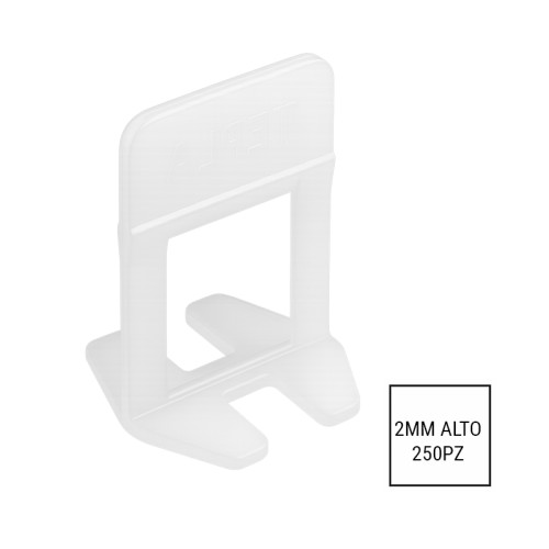 Distanziatore livellante 2mm alto 12-20 per piastrelle Made in Italy in PE HD