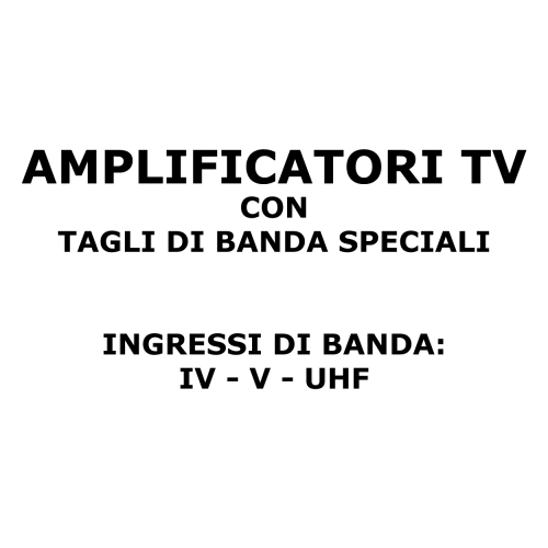 Amplificatore TV da palo 3 ingressi IV-V-UHF 30dB con filtro 5G | Cusano 3846-30