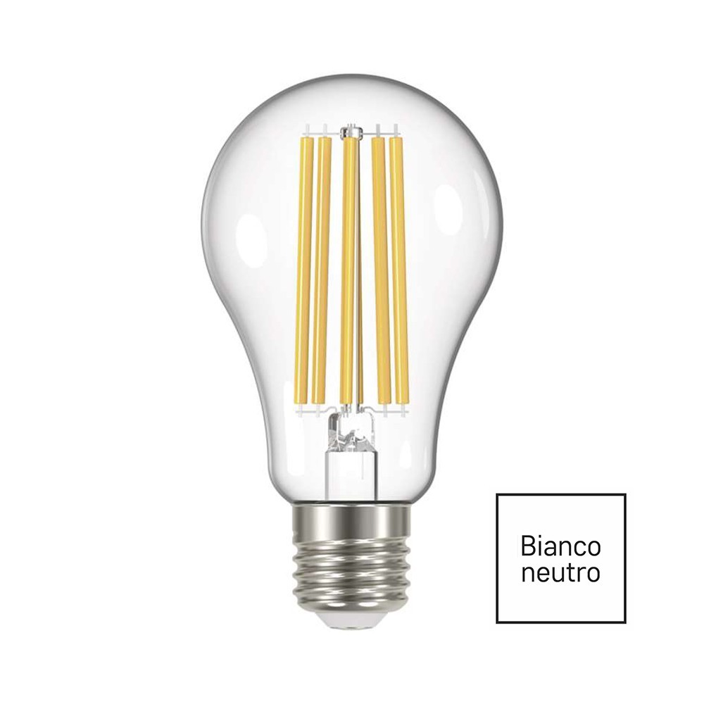 Lampadina LED filamento E27 17W (150W) 4000K 2452lm goccia Emos Z74291