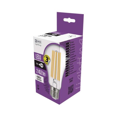 Lampadina LED filamento E27 17W (150W) 4000K 2452lm goccia Emos Z74291
