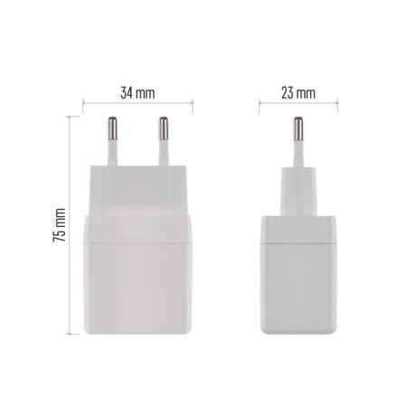 Caricabatterie Rapido 20W USB-C iPhone Samsung | EMOS V01G20