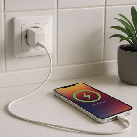 Caricabatterie Rapido 20W USB-C iPhone Samsung | EMOS V01G20
