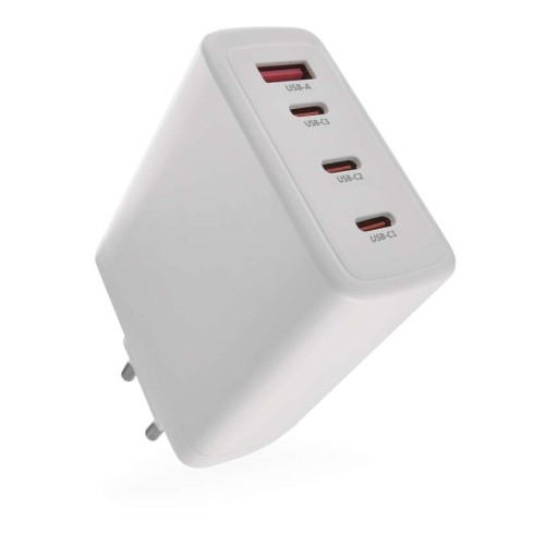 Caricabatterie USB 120W GaN PD 4 Porte Ricarica Veloce Universale | EMOS V06G120