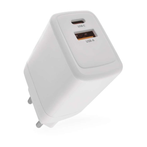 Caricabatterie USB 45W GaN PD 2 Porte USB-A USB-C Ricarica Veloce Laptop | EMOS V04G45