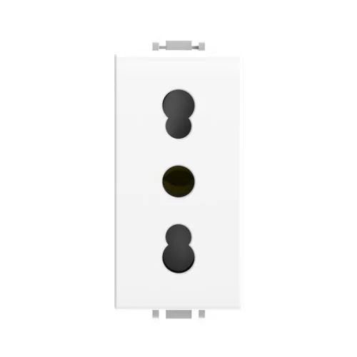 Presa bipasso Vimar Plana bianco serie VP42 ECOVA 27204