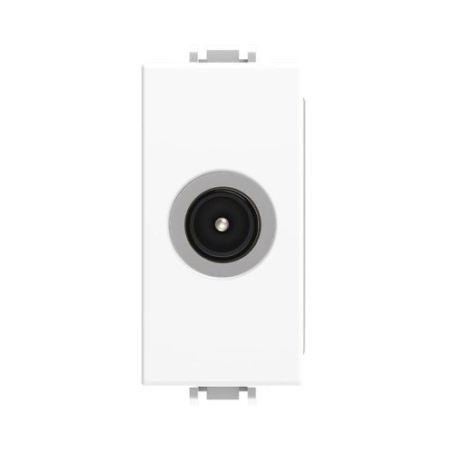 Presa TV Passante Coassiale Bianca Compatibile Vimar Plana VP42 | ECOVA 27219