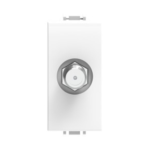 Presa SAT F ECOVA bianca compatibile Vimar Plana modulo connettore satellitare Sky decoder ricambio installazione diretta