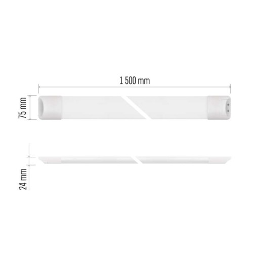 Plafoniera Batten LED MINO 150cm 50W... Plafoniera Batten LED MINO 150cm 50W...