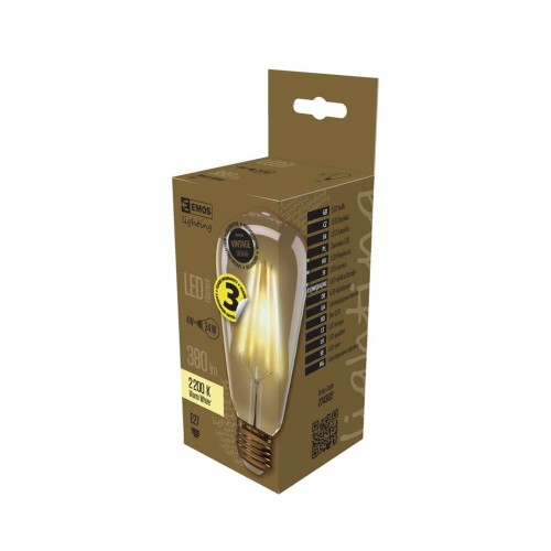 Lampadina LED Vintage ST64 E27 da 4W... Lampadina LED Vintage ST64 E27 da 4W...