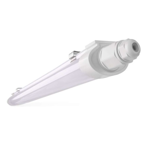 Plafoniera LED stagna DUSTY 36W EMOS ZT3121 IP65 IK06 industriale magazzino capannone 120cm bianco neutro