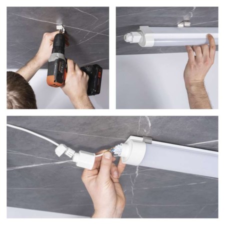 Plafoniera LED Stagna DUSTY 36W IP65 4680lm Resistente Urti IK06 | EMOS ZT3121