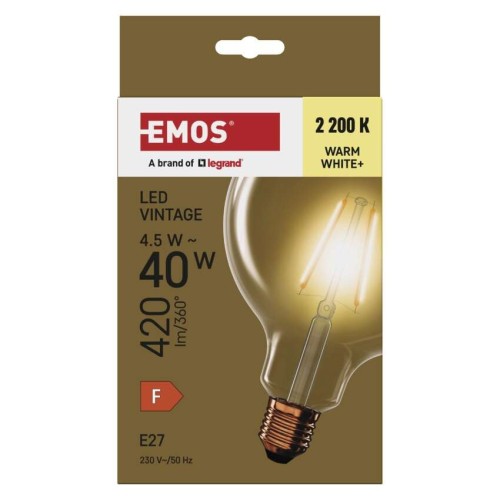 Lampadina LED Globo Vintage G125 E27... Lampadina LED Globo Vintage G125 E27...
