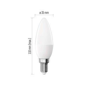 Lampadina LED filamento sfera E27 EMOS ZF6D02 1.8W 2700K luce calda decorativa 2