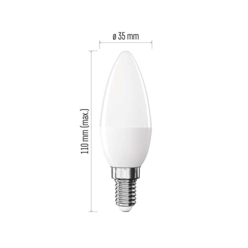 Lampadina LED Oliva E14 8.8W (60W)...
