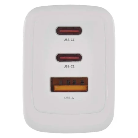 Caricabatterie USB 65W GaN PD 3 Porte USB-C + USB-A Ricarica Veloce | EMOS V05G65