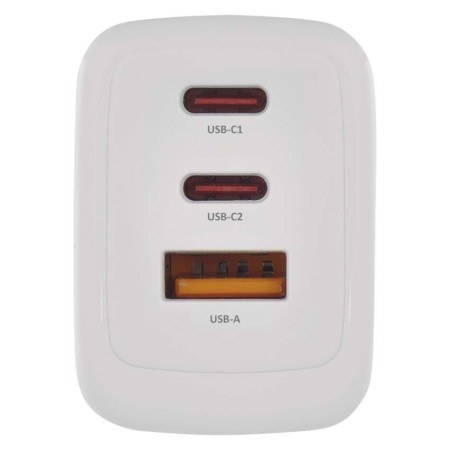 Caricabatterie USB 65W GaN PD 3 Porte USB-C + USB-A Ricarica Veloce | EMOS V05G65