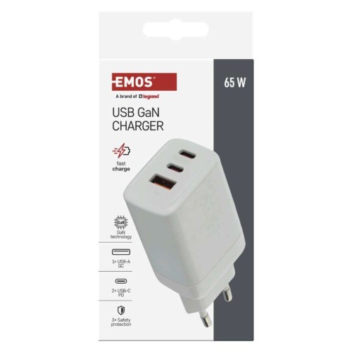 Caricabatterie USB 65W GaN PD 3 Porte... Caricabatterie USB 65W GaN PD 3 Porte...