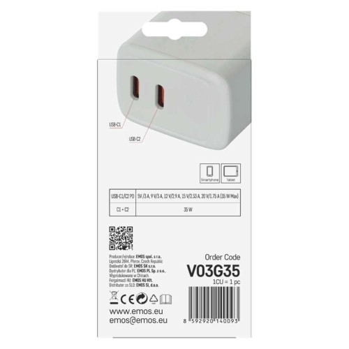 Caricabatterie USB-C 35W GaN PD 2... Caricabatterie USB-C 35W GaN PD 2...