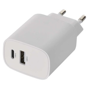 caricabatterie usb 15w basic 2 porte usb-a usb-c universale smartphone tablet emos v02b15 2