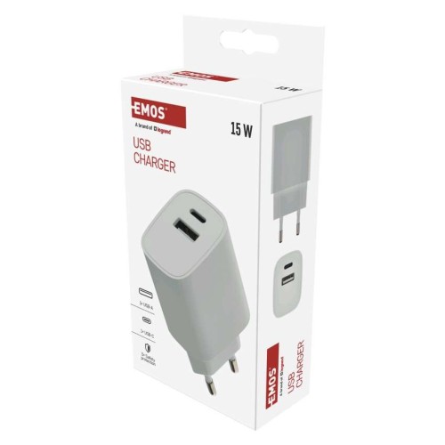 Caricabatterie USB 15W Basic 2 Porte... Caricabatterie USB 15W Basic 2 Porte...