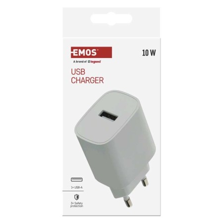 Caricabatterie Cellulare Smartphone USB Universale 10W | EMOS V01B10
