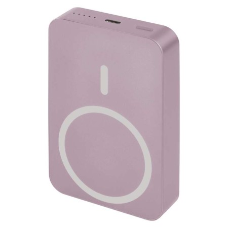 Power bank EMOS Rosa Salmone 10000mAh wireless MagSafe e USB-C 20W, compatto e sicuro per viaggi e smartphone | EMOS B0551S