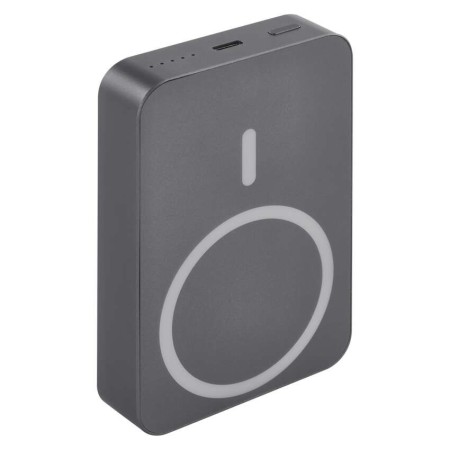 Power bank EMOS Grigio 10000mAh wireless MagSafe e USB-C 20W, compatto e sicuro per viaggi e smartphone | EMOS B0551GY