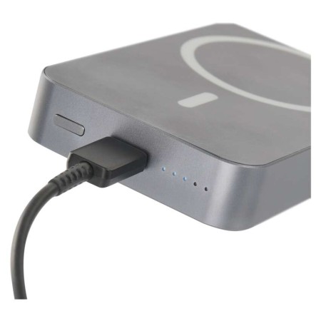 Power bank EMOS Grigio 10000mAh wireless MagSafe e USB-C 20W, compatto e sicuro per viaggi e smartphone | EMOS B0551GY