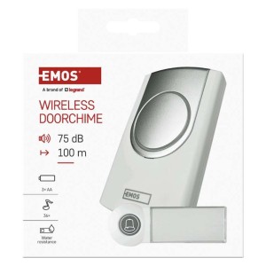 campanello senza fili bianco EMOS P5723 100m 75dB a batterie 2
