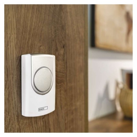 Campanello Senza Fili Bianco 100m 75dB a Batterie | EMOS P5723