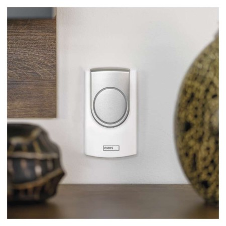 Campanello Senza Fili Bianco 100m 75dB a Batterie | EMOS P5723
