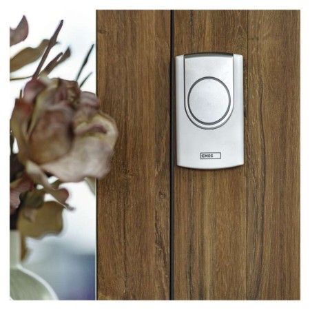 Campanello Senza Fili Bianco 100m 75dB a Batterie | EMOS P5723