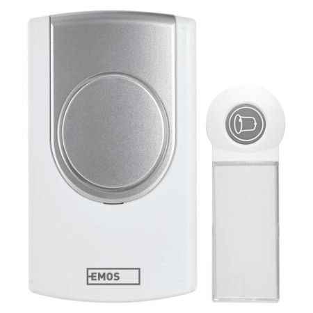 Campanello Senza Fili Bianco 100m 75dB a Batterie | EMOS P5723