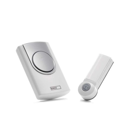 Campanello Senza Fili Bianco 100m 75dB a Batterie | EMOS P5723