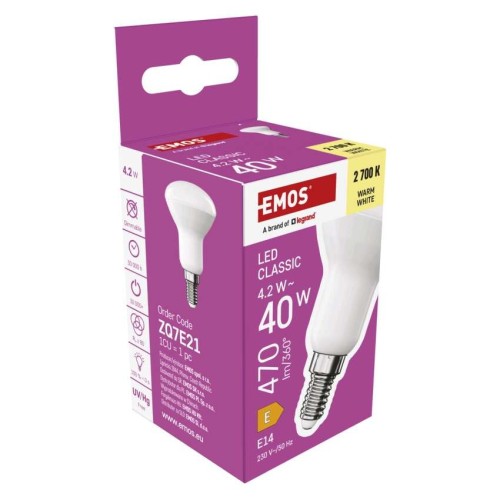 Lampadina LED R50 E14 4.2W (40W)... Lampadina LED R50 E14 4.2W (40W)...