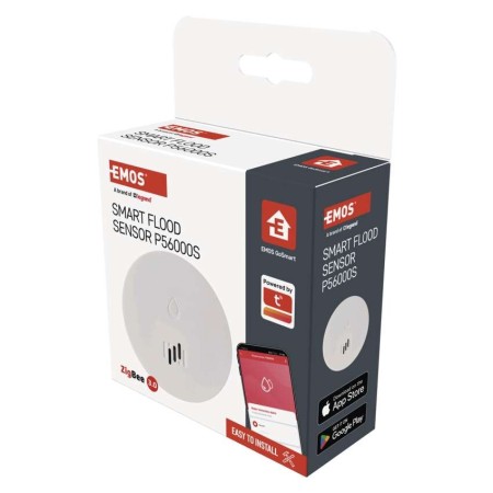 Rilevatore Intelligente di Perdite d’Acqua ZigBee con Allarme 85 dB e App EMOS GoSmart | EMOS P56000S
