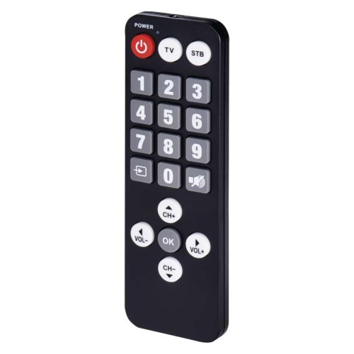 Telecomando EMOS J50989 semplificato con tasti grandi per decoder EM190, EM190-S, EM190L