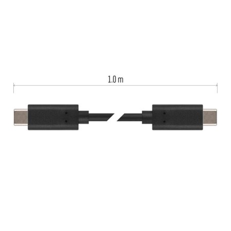 Cavo USB-C 1m 100W a USB-C Nero – Ricarica e Dati | EMOS SM7028BL