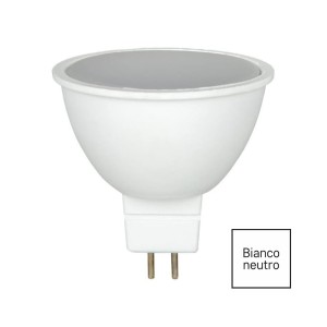 lampadina led mr16 12v 6w 4000k 600lm luce neutra dicroica | INTEC KLASSIC-MR16-6M
