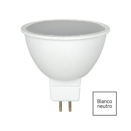 lampadina led mr16 12v 6w 4000k 600lm luce neutra dicroica | INTEC KLASSIC-MR16-6M