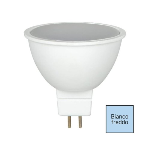 lampadina led mr16 12v 6w 6500k 600lm luce fredda dicroica | INTEC KLASSIC-MR16-6F